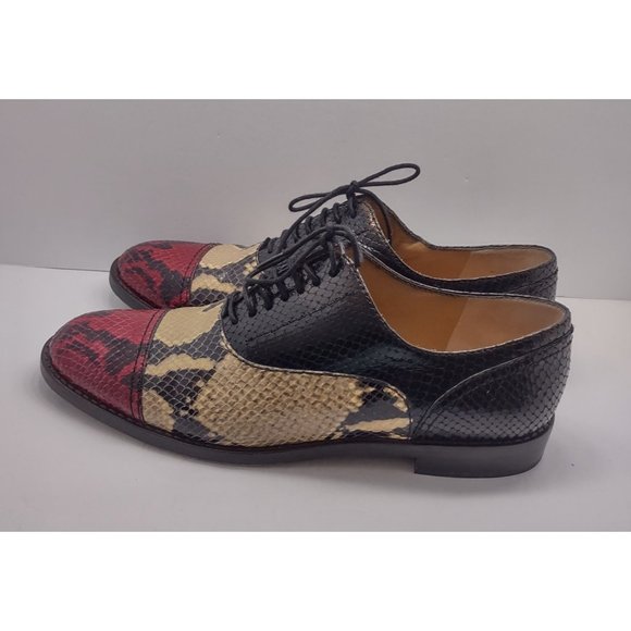 Marc Jacobs leather animal print oxfords size 9 - Picture 5 of 10